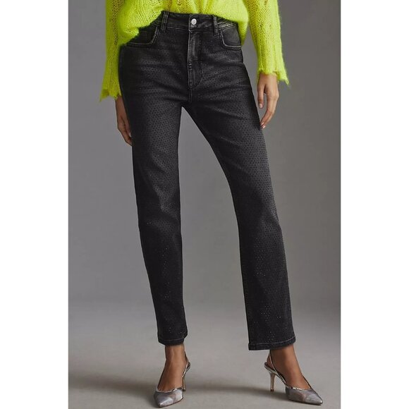 Pilcro Anthropologie Gem High Rise Straight Leg Jeans Size 26T NWT - Picture 1 of 11